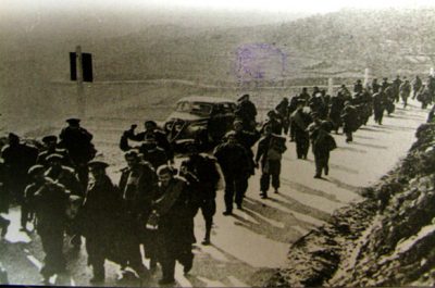 Exiliats camí de Cerbère 1939, ja en el costat francès