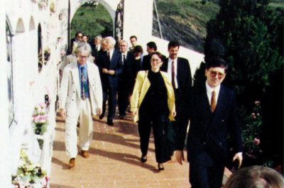El President de la República federal d’Alemanya, Richard van Weizsäcker i el seu homòleg català, Jordi Pujol